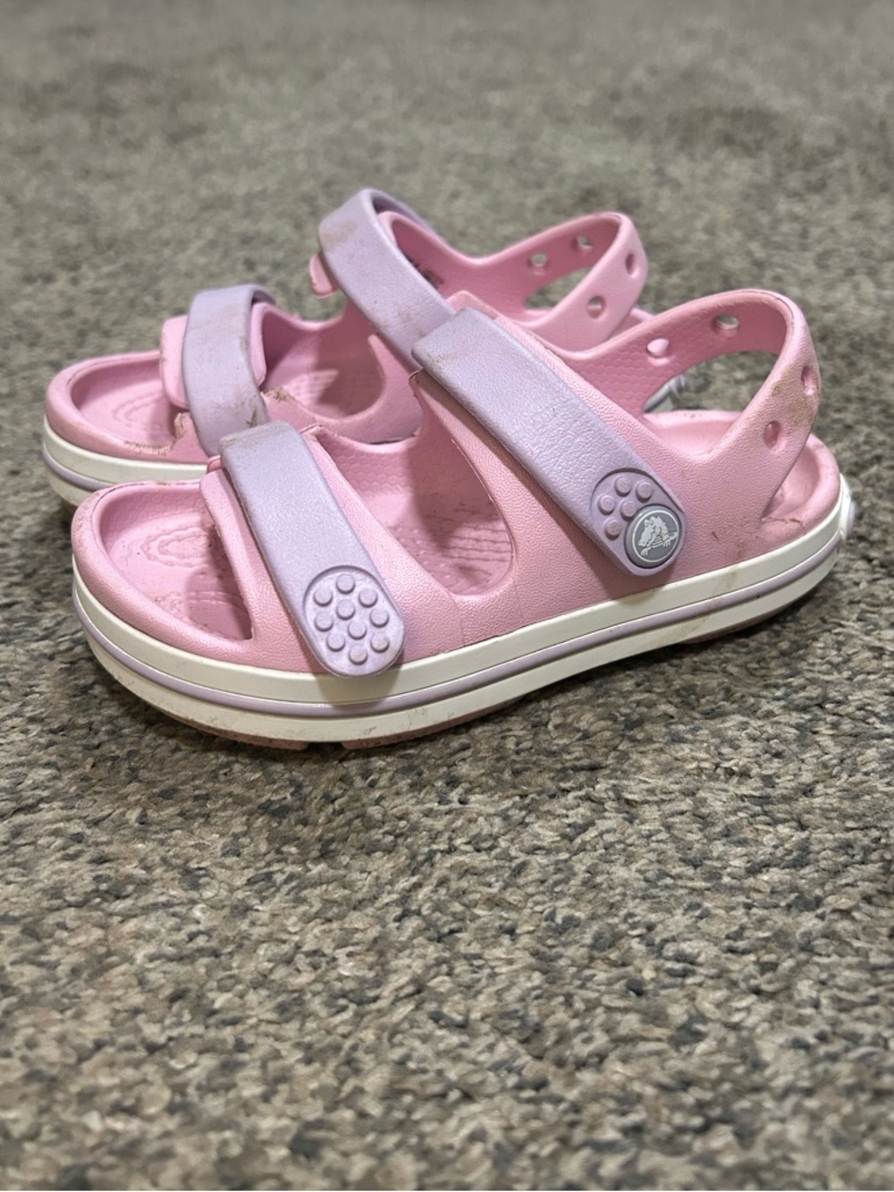 CROC Pink and Purple Toddler Sandals